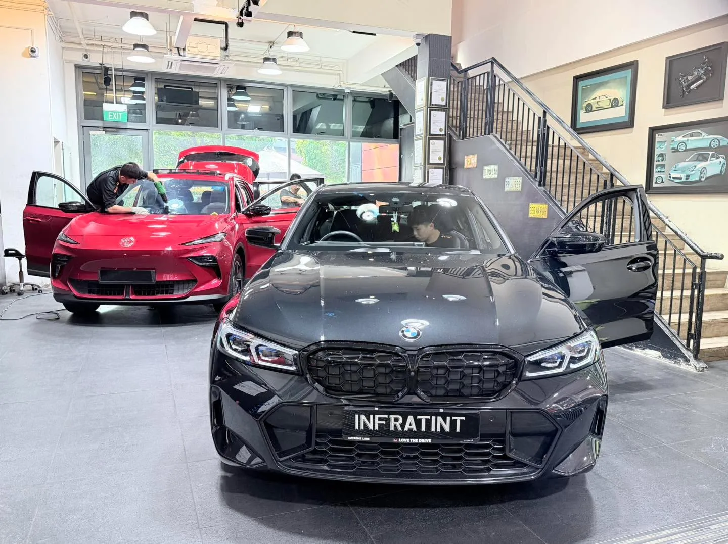 Car with newly tinted windows at Infratint, 24 Apr 2026