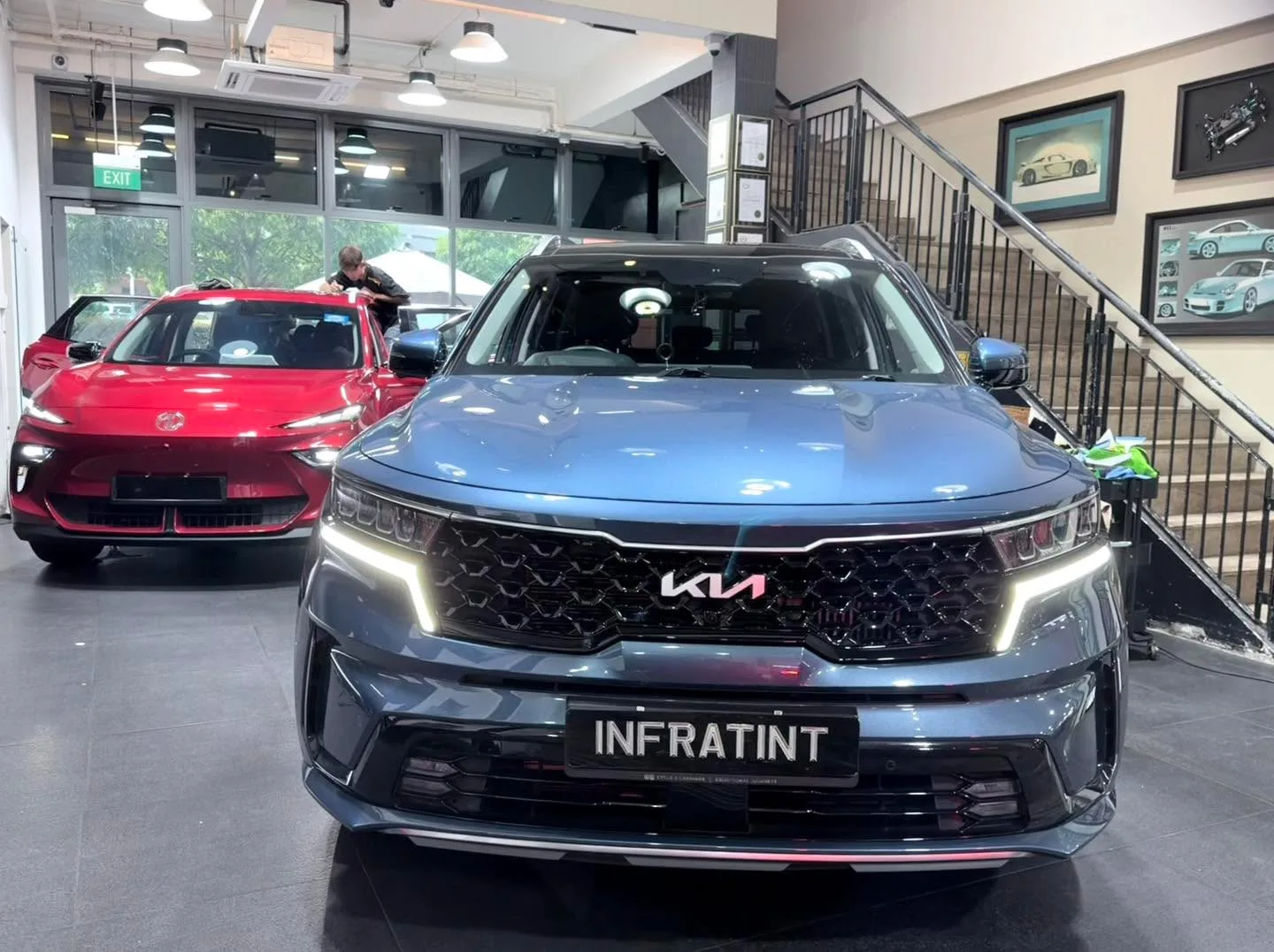 Car with newly tinted windows at Infratint, 24 Apr 2026