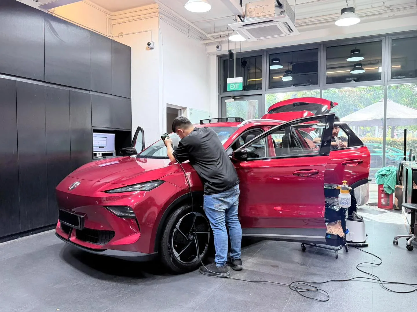 Car with newly tinted windows at Infratint, 24 Apr 2026