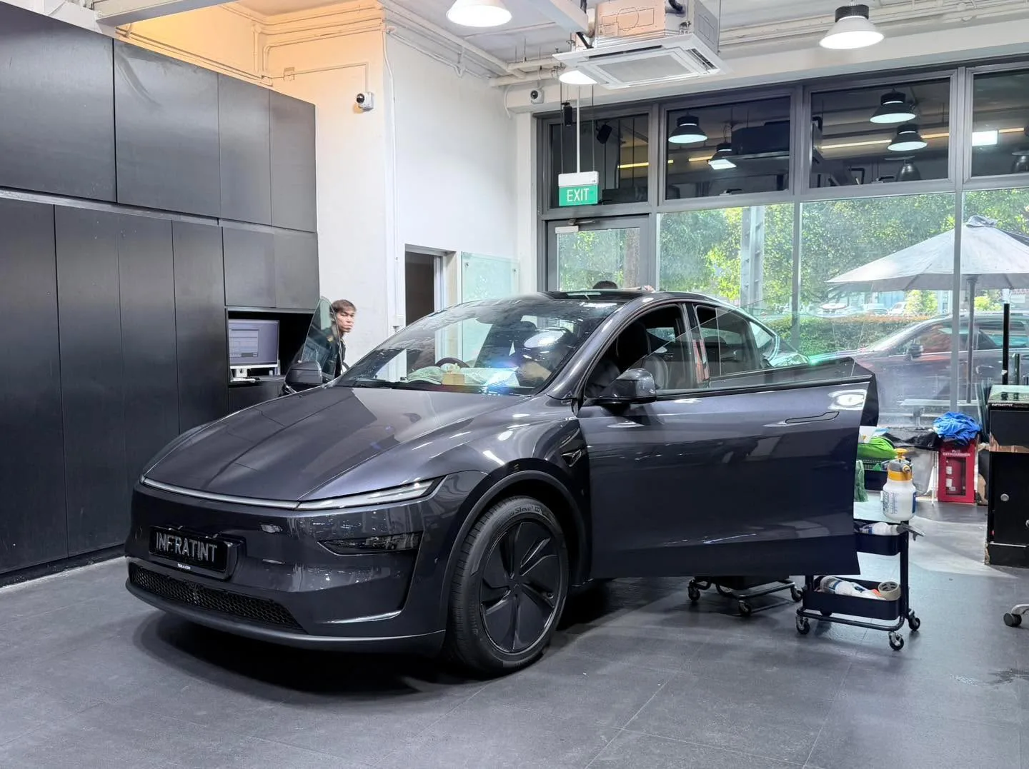 Car with newly tinted windows at Infratint, 30 Apr 2026