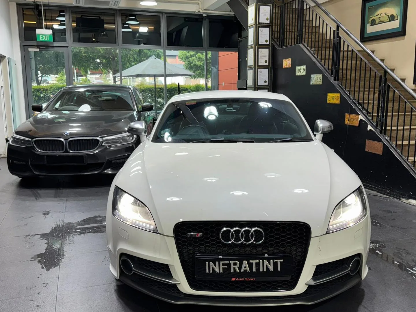 Car with newly tinted windows at Infratint, 11 May 2026