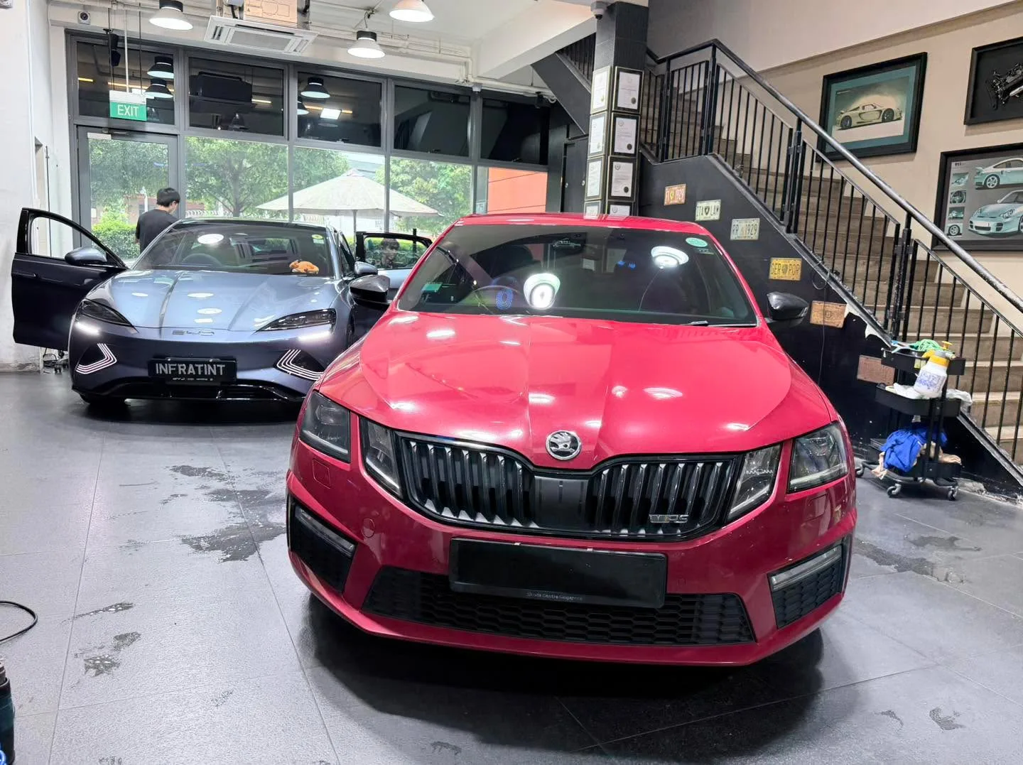 Car with newly tinted windows at Infratint, 18 May 2026