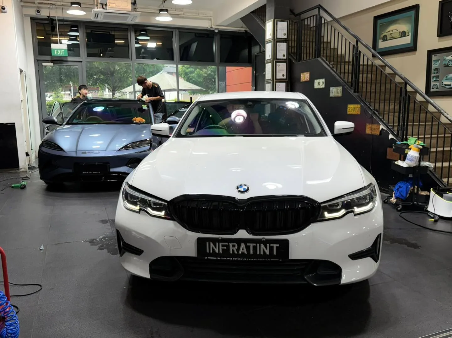 Car with newly tinted windows at Infratint, 18 May 2026