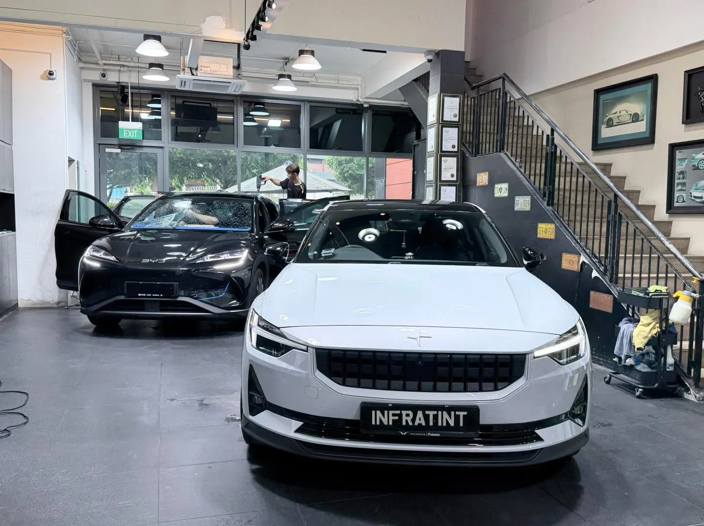 Car with newly tinted windows at Infratint, 26 May 2026