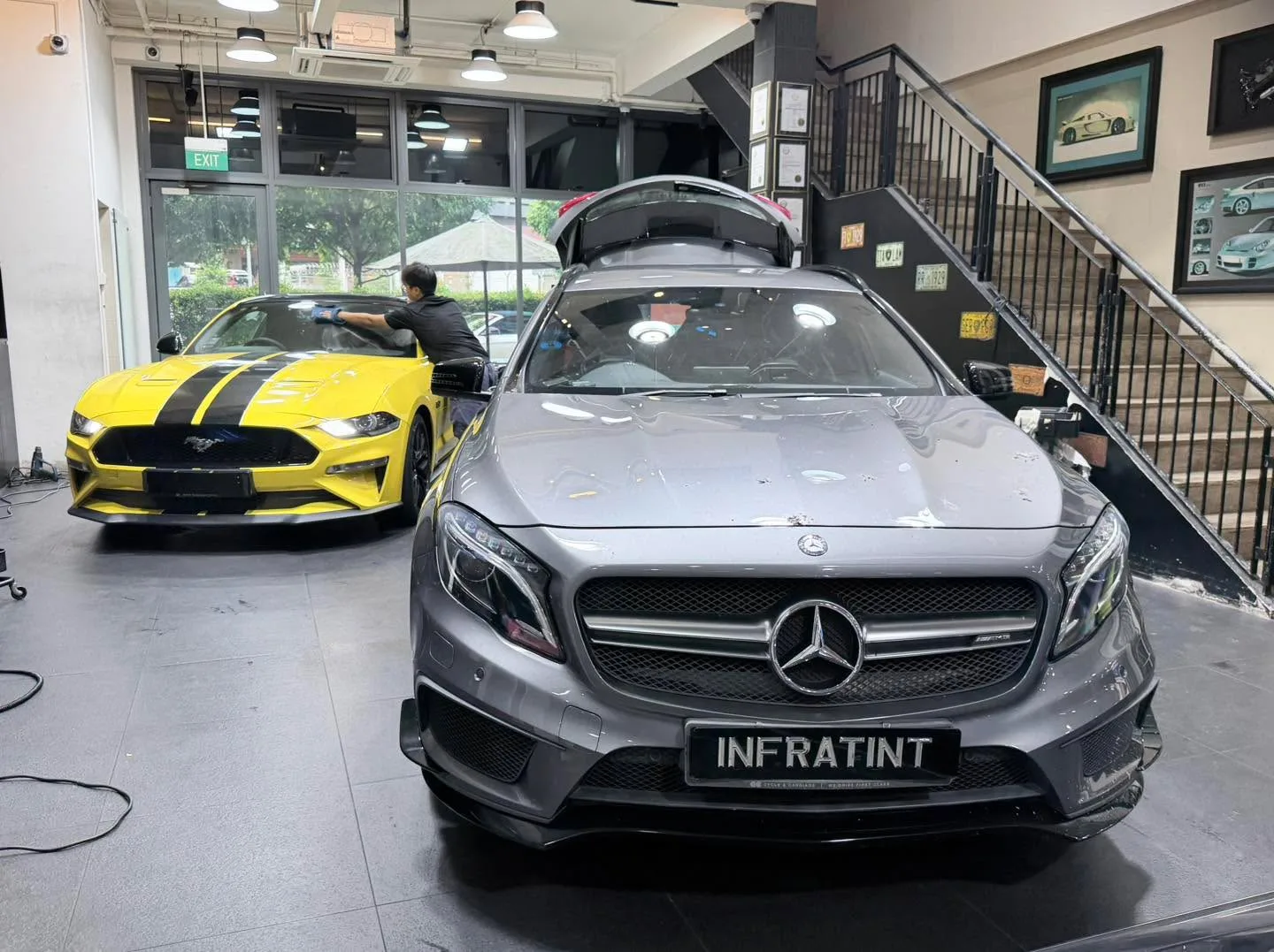 Car with newly tinted windows at Infratint, 30 May 2026