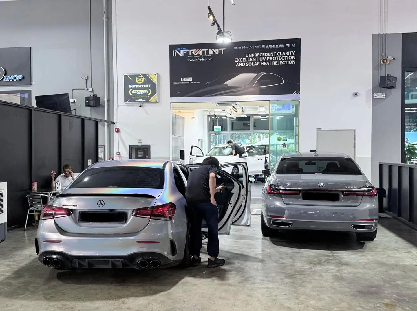 Car with newly tinted windows at Infratint, 4 Jun 2026
