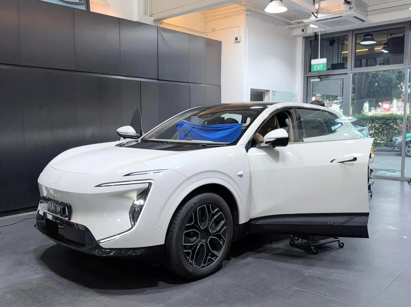 Car with newly tinted windows at Infratint, 4 Jun 2026