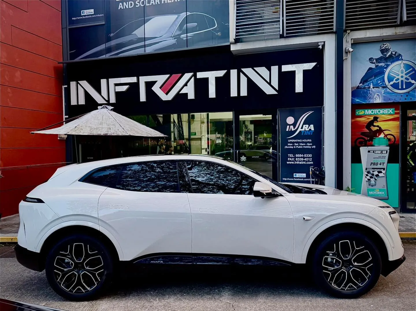 Car with newly tinted windows at Infratint, 5 Jun 2026