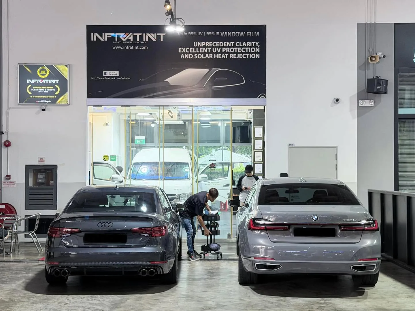 Car with newly tinted windows at Infratint, 5 Jun 2026