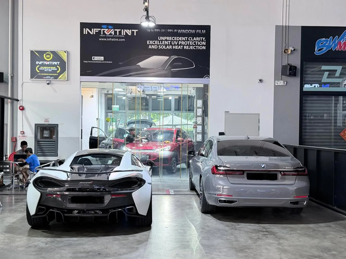 Car with newly tinted windows at Infratint, 10 Jun 2026
