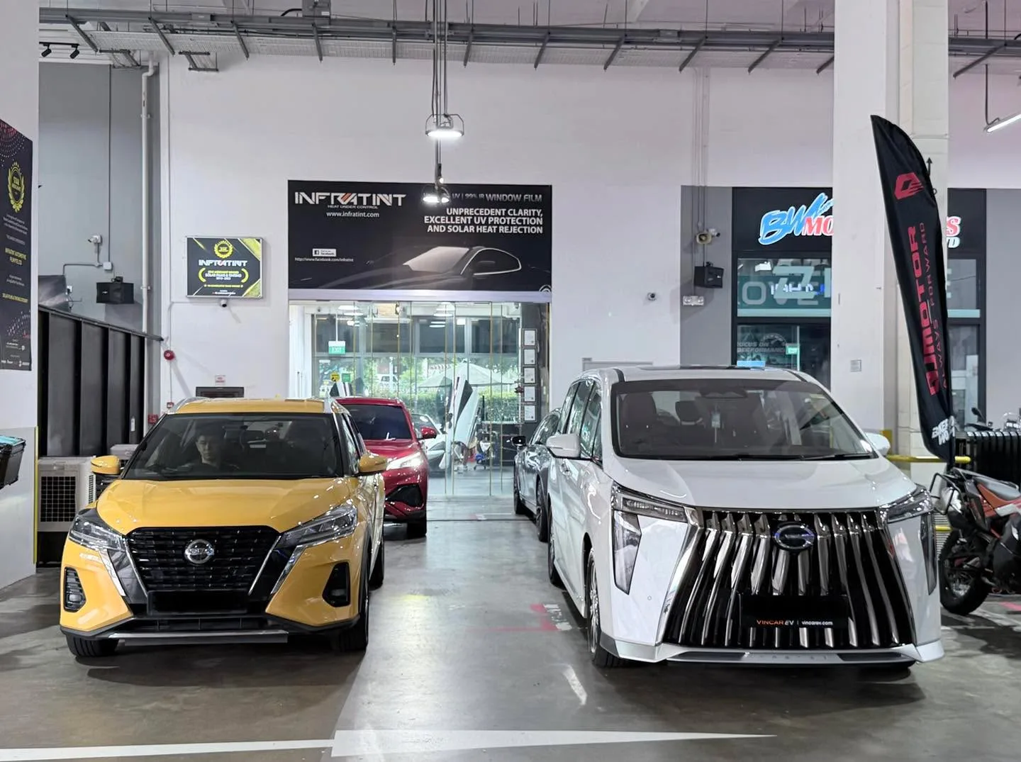 Car with newly tinted windows at Infratint, 10 Jun 2026
