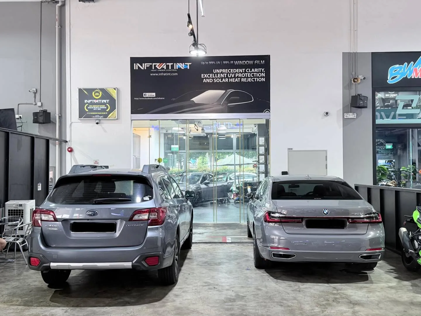 Car with newly tinted windows at Infratint, 24 Jun 2026