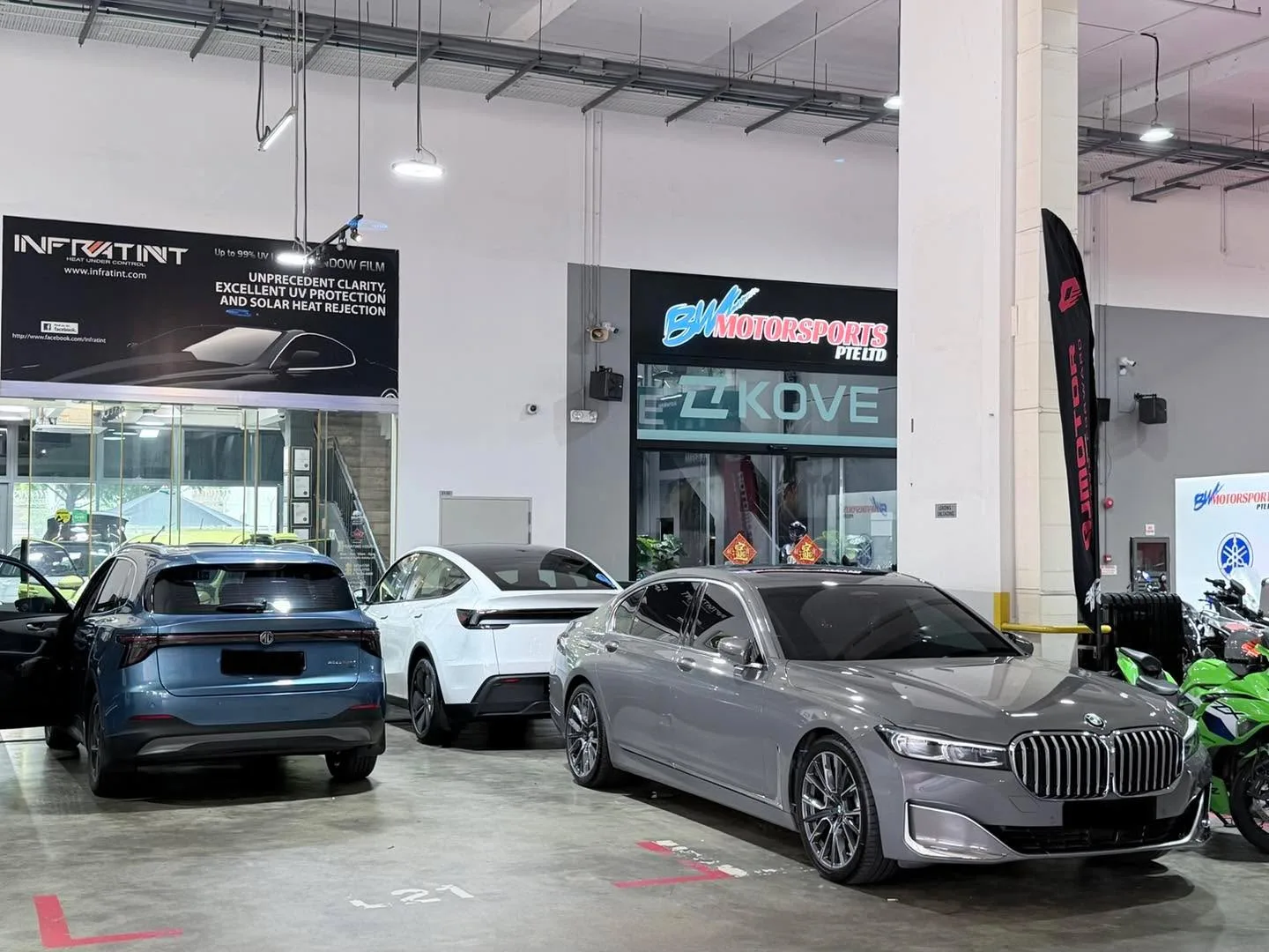 Car with newly tinted windows at Infratint, 10 Jul 2026