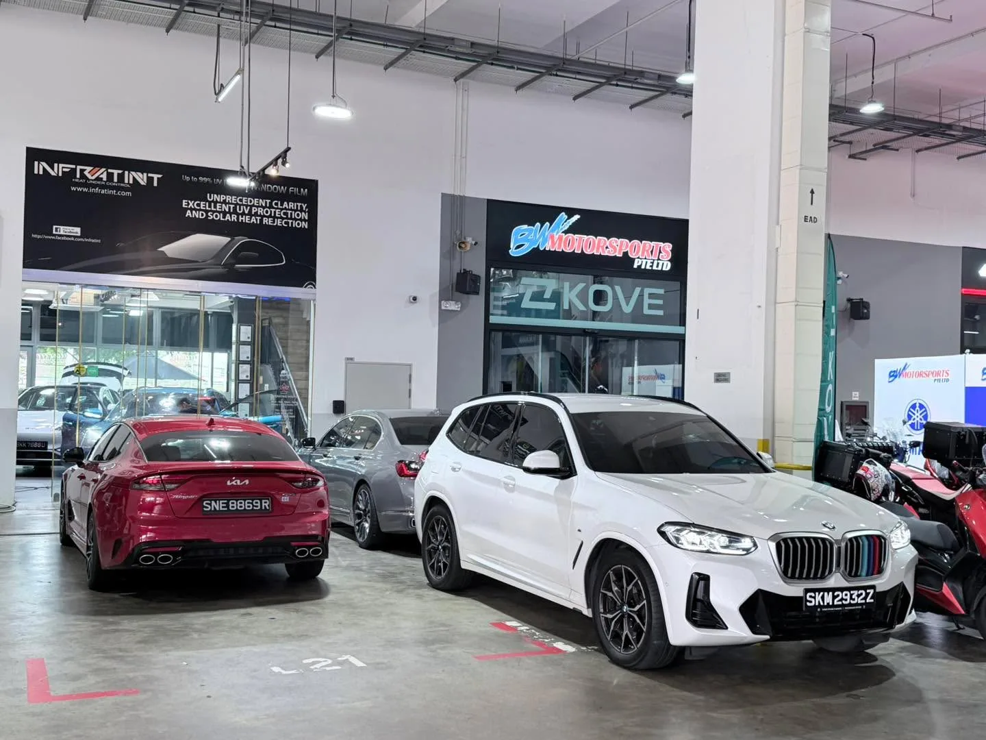 Car with newly tinted windows at Infratint, 14 Jul 2026