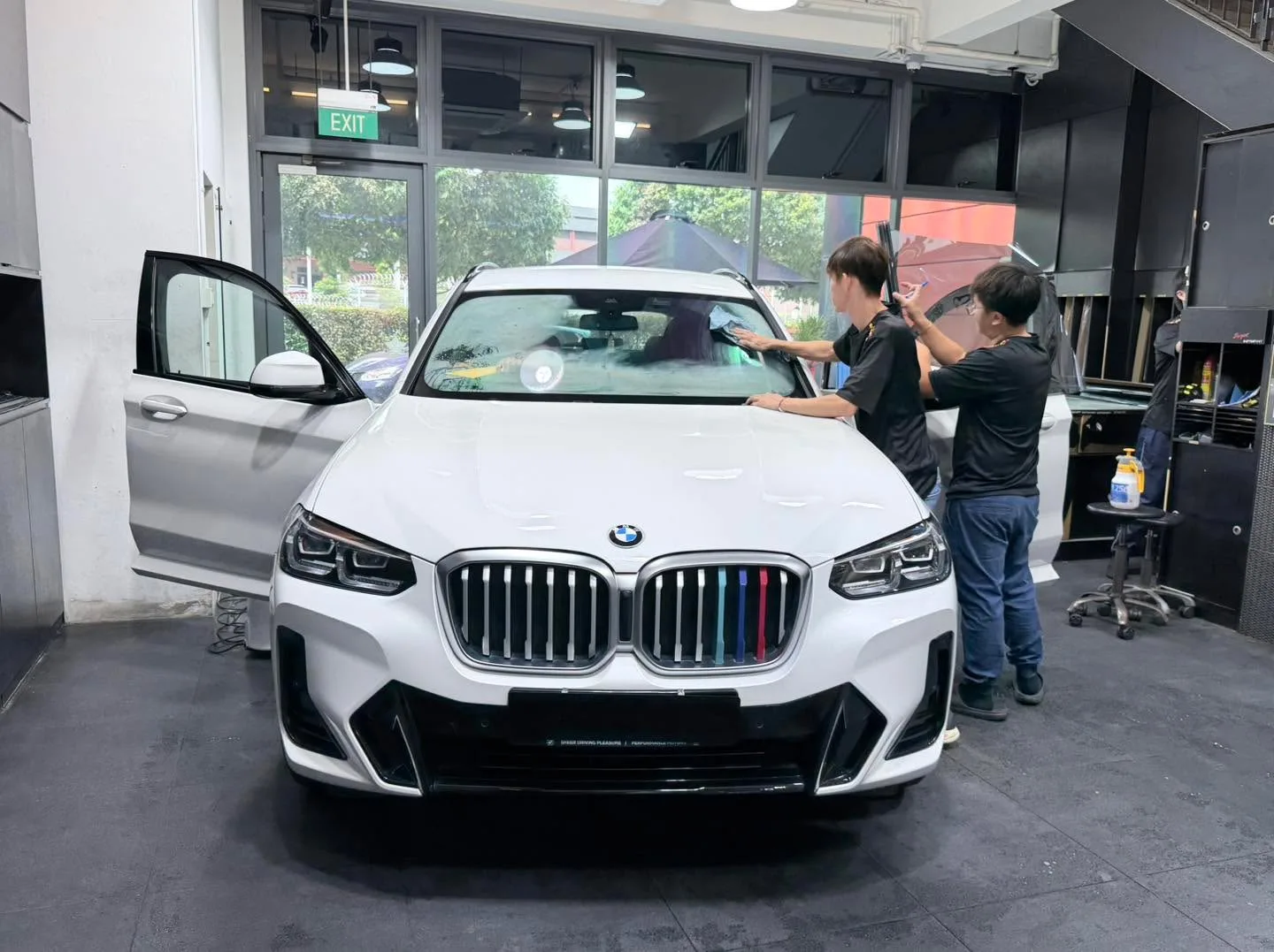 Car with newly tinted windows at Infratint, 14 Jul 2026