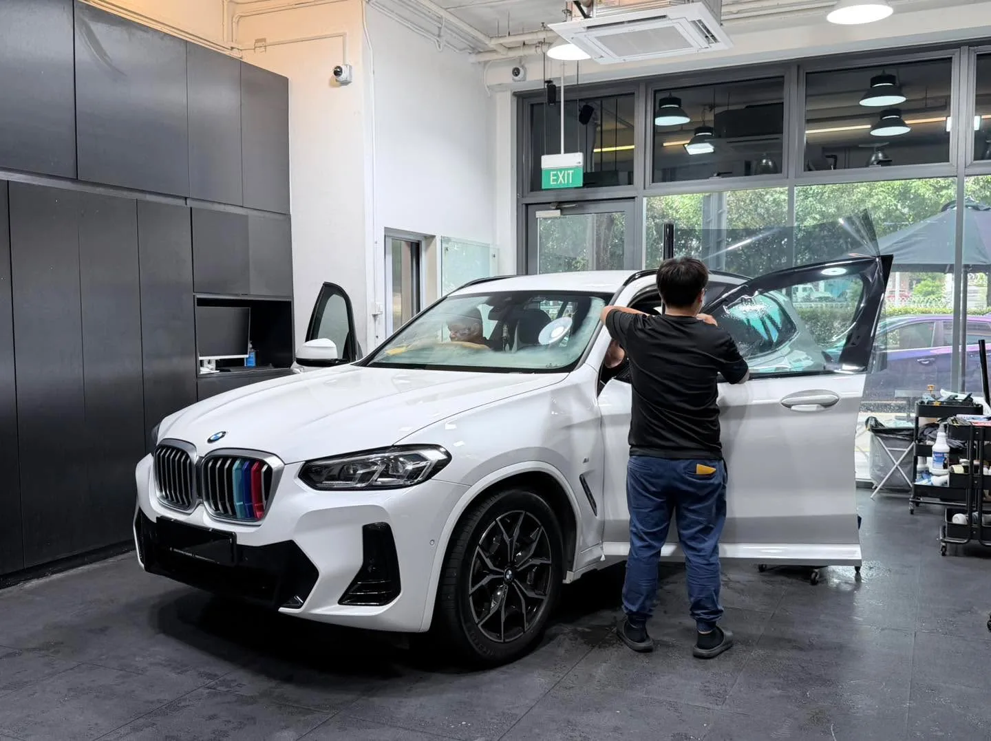 Car with newly tinted windows at Infratint, 14 Jul 2026