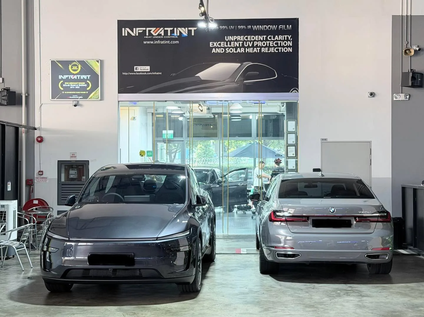 Car with newly tinted windows at Infratint, 15 Jul 2026
