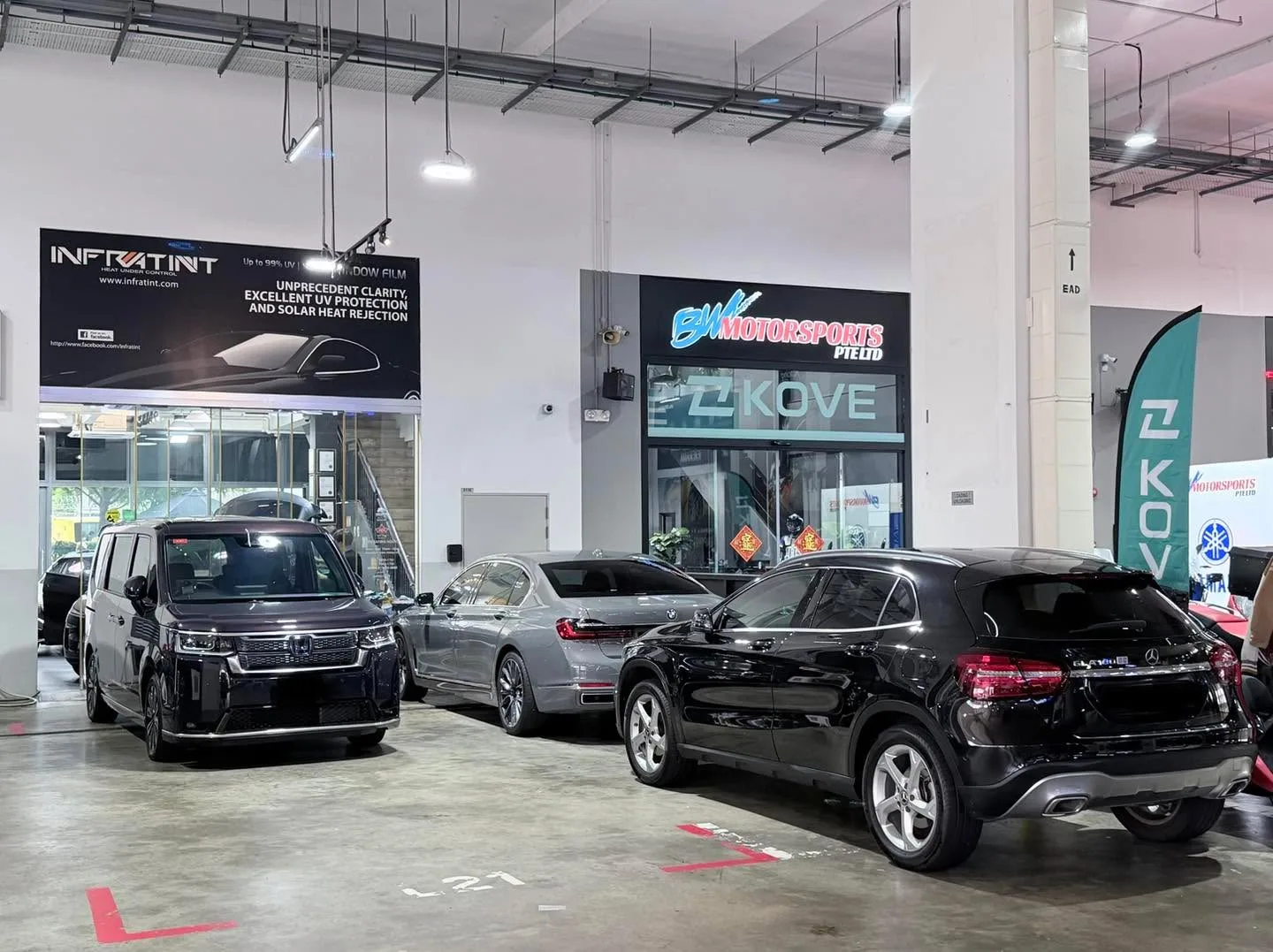 Car with newly tinted windows at Infratint, 17 Jul 2026