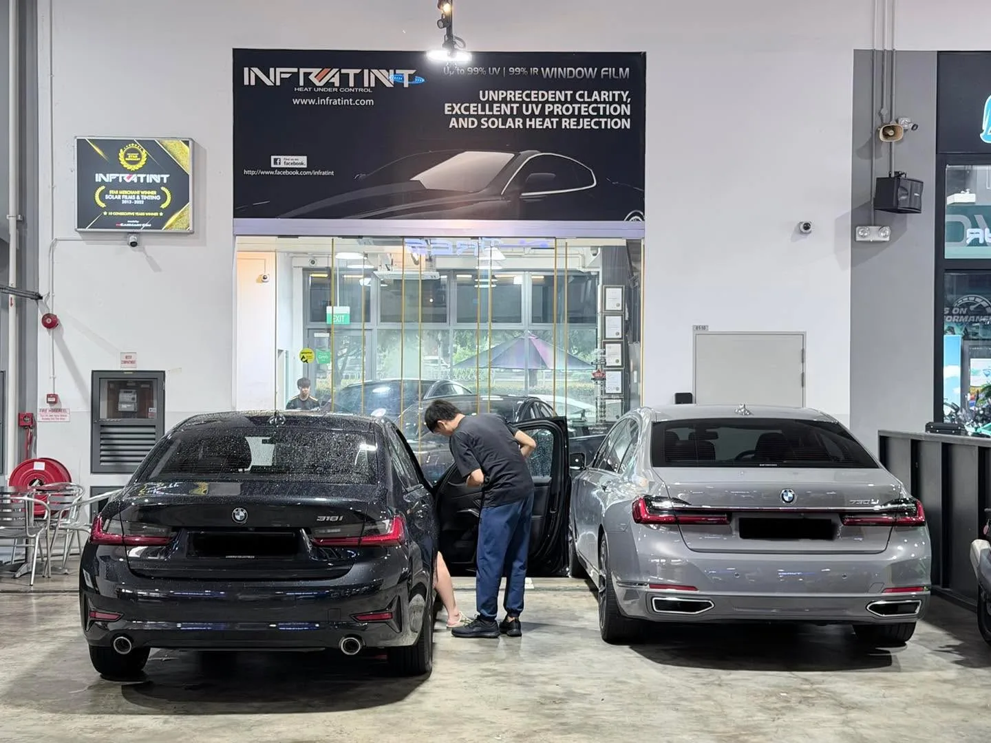 Car with newly tinted windows at Infratint, 21 Jul 2026