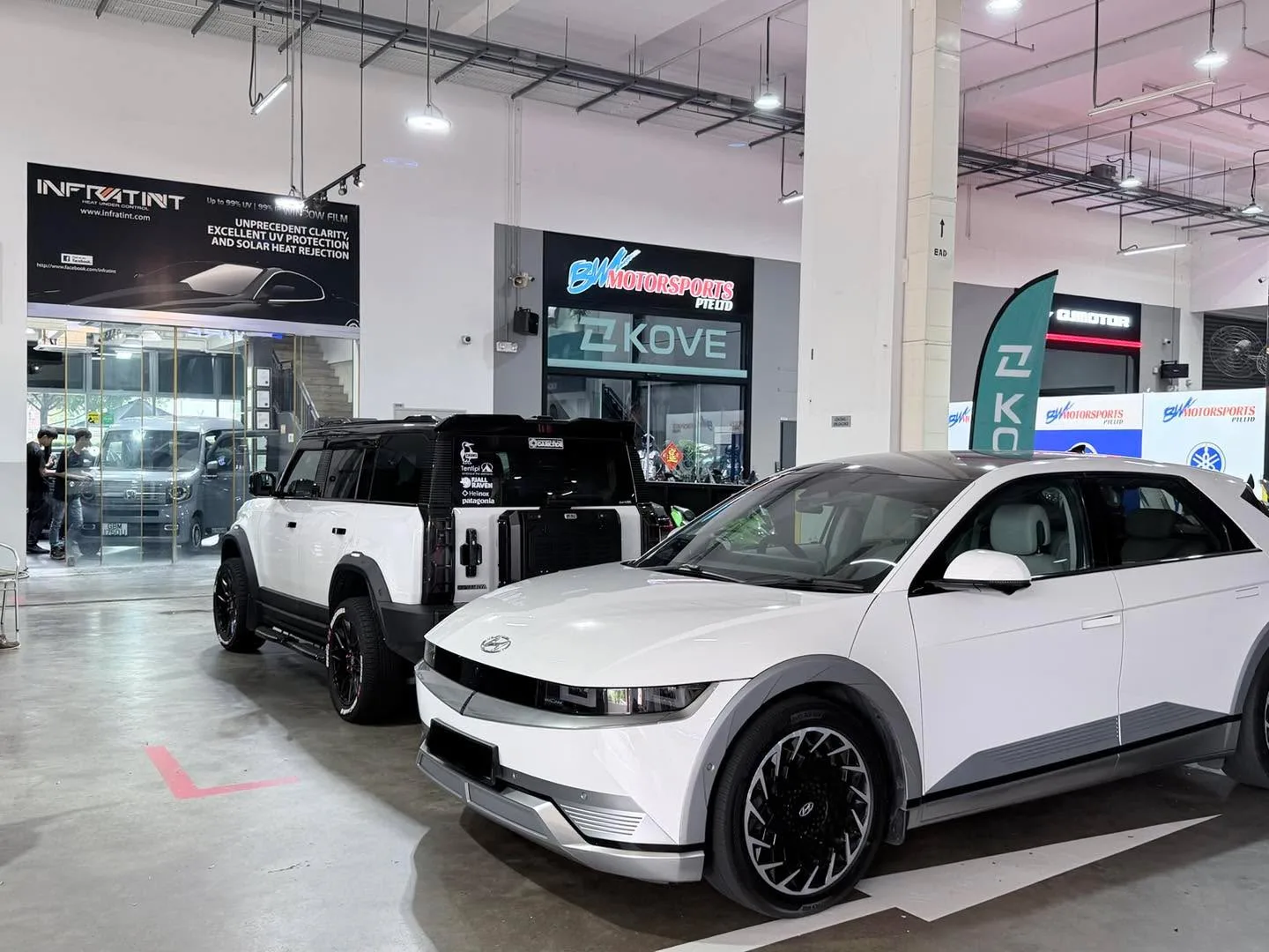 Car with newly tinted windows at Infratint, 22 Jul 2026