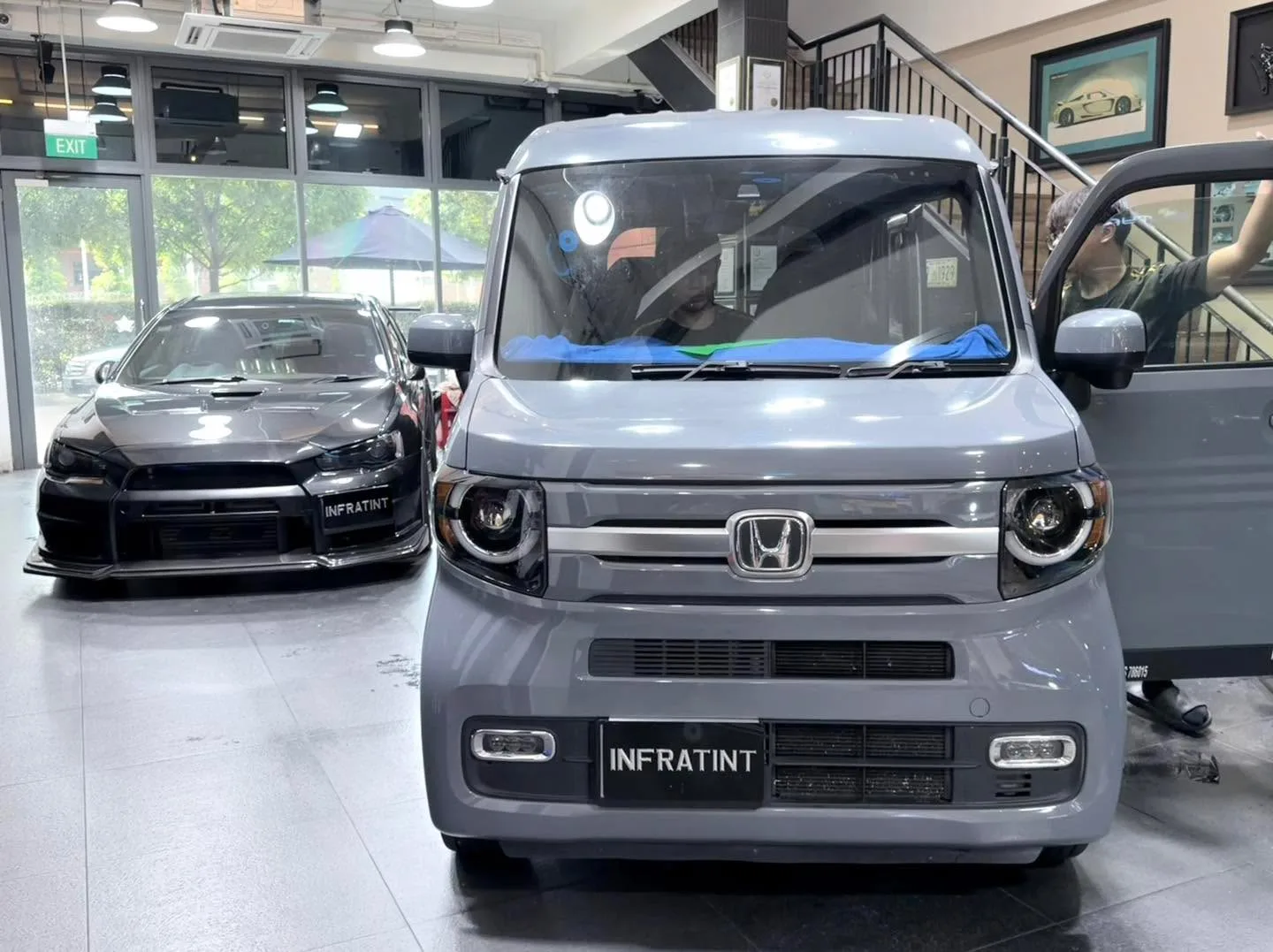 Car with newly tinted windows at Infratint, 22 Jul 2026