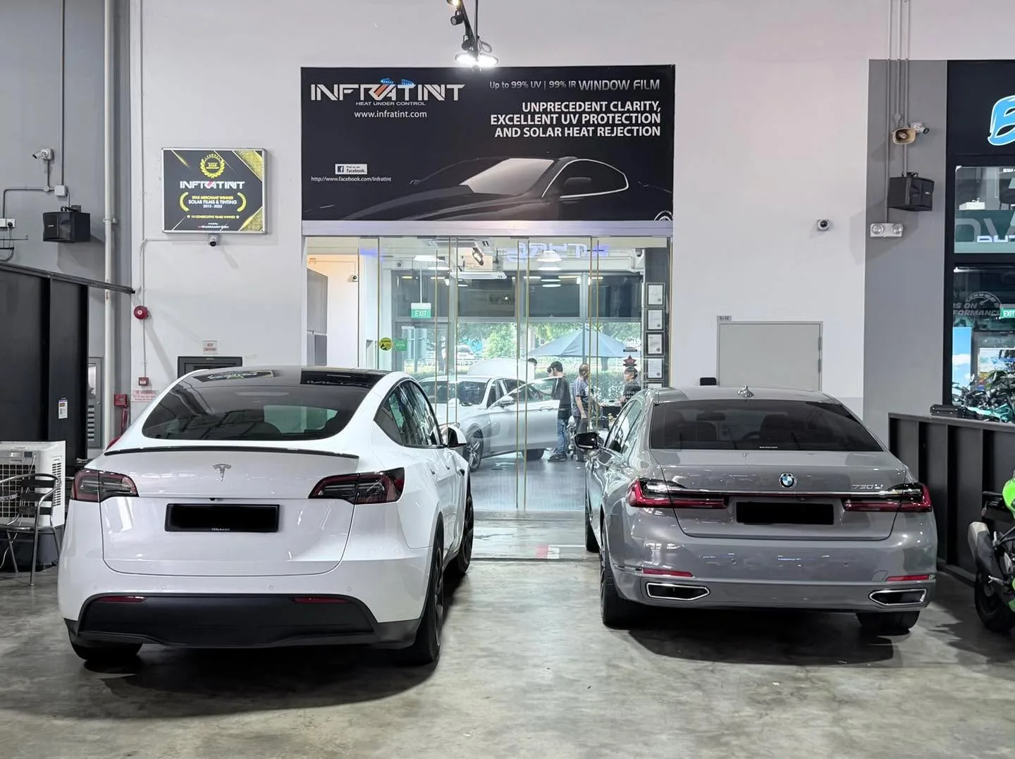 Car with newly tinted windows at Infratint, 24 Jul 2026