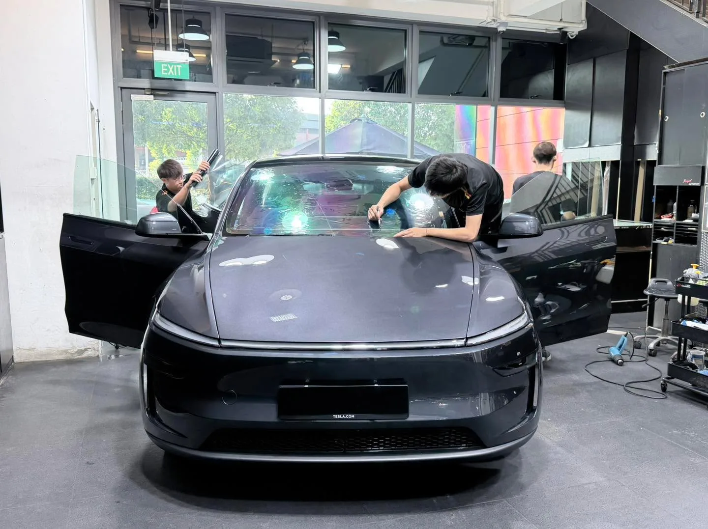 Car with newly tinted windows at Infratint, 27 Jul 2026