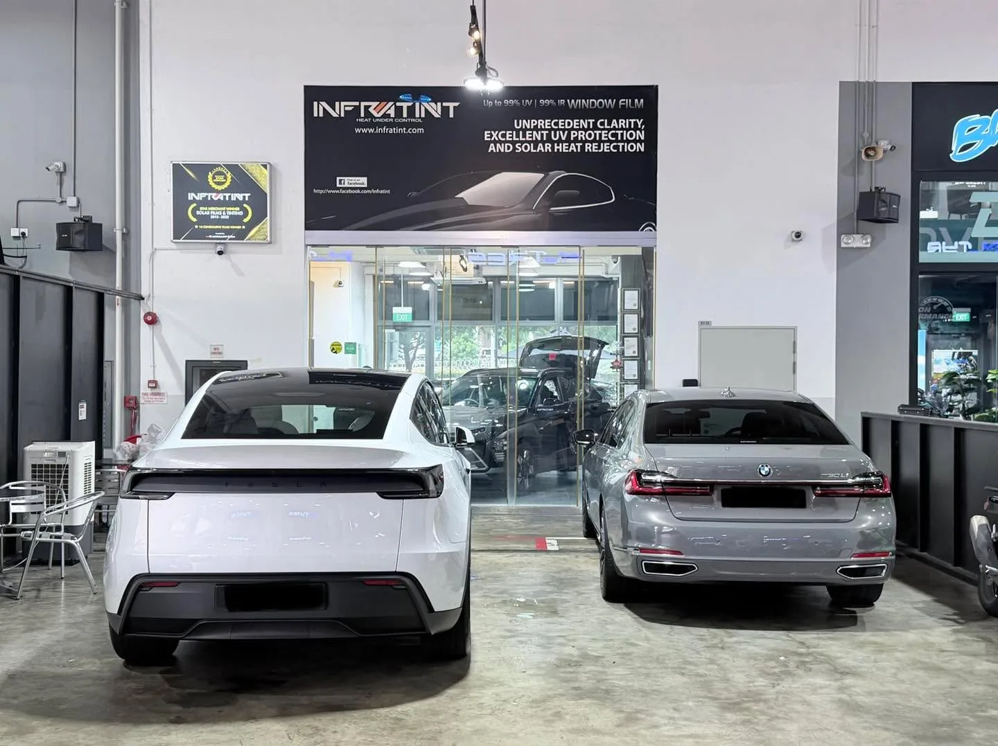 Car with newly tinted windows at Infratint, 8 Aug 2026
