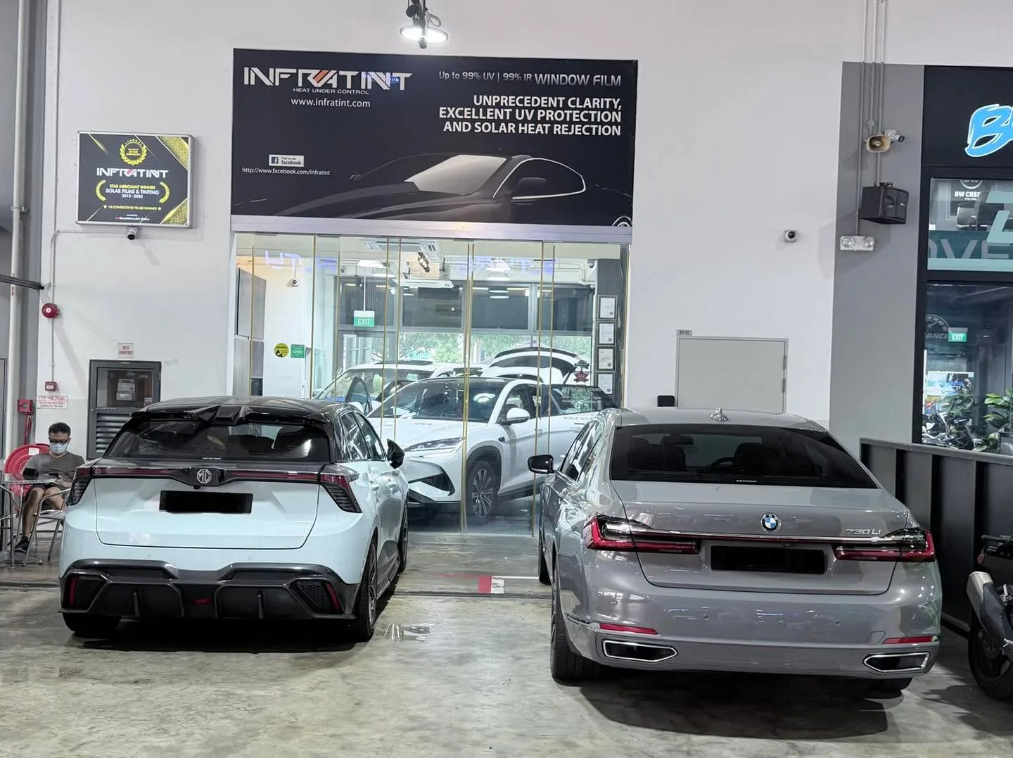 Car with newly tinted windows at Infratint, 19 Sep 2026