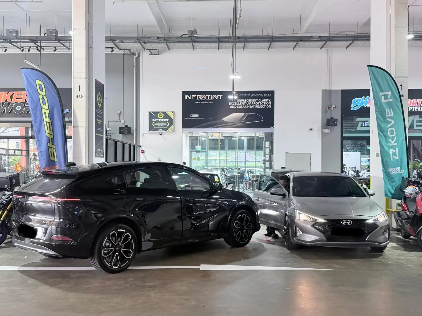 Car with newly tinted windows at Infratint, 30 Sep 2026