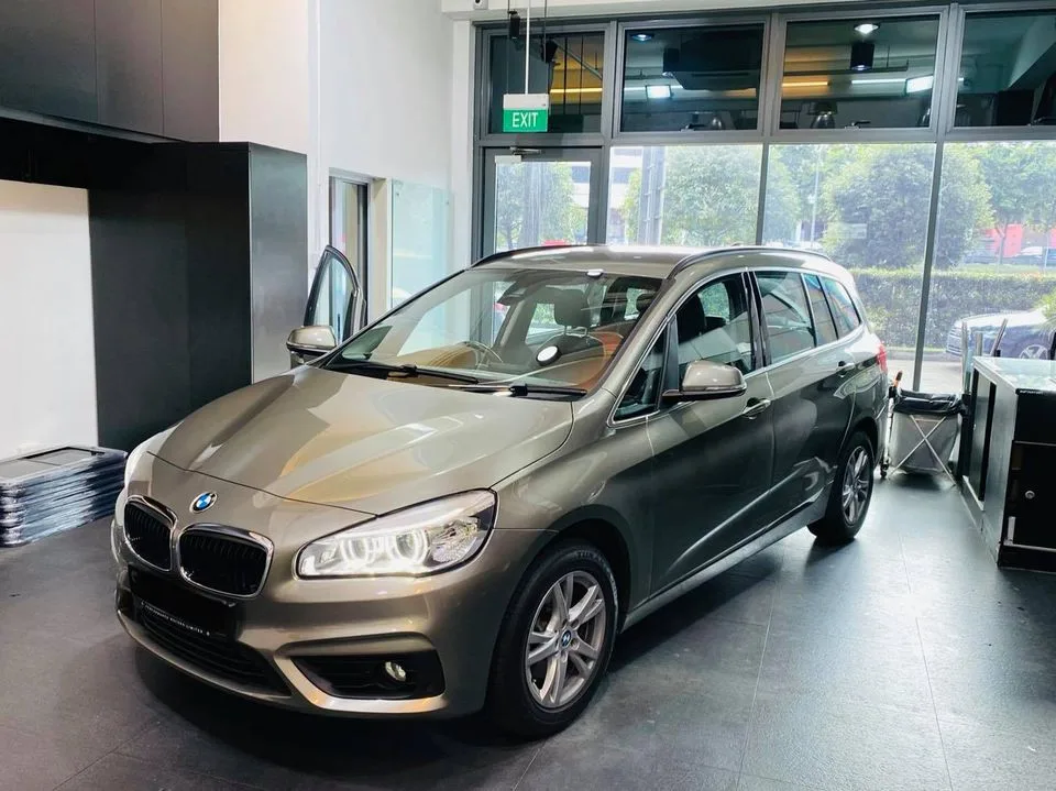 Bronze BMW 2 Series Gran Tourer after window tinting at Infratint Singapore