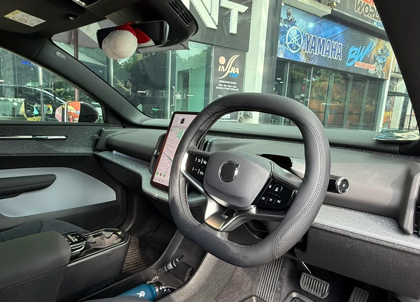 Volvo EX30 minimalist interior and central touchscreen at Infratint Singapore
